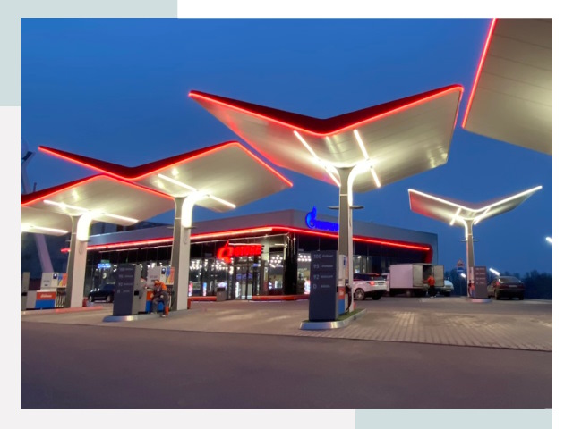 Навесы для АЗС в Дальнегорске