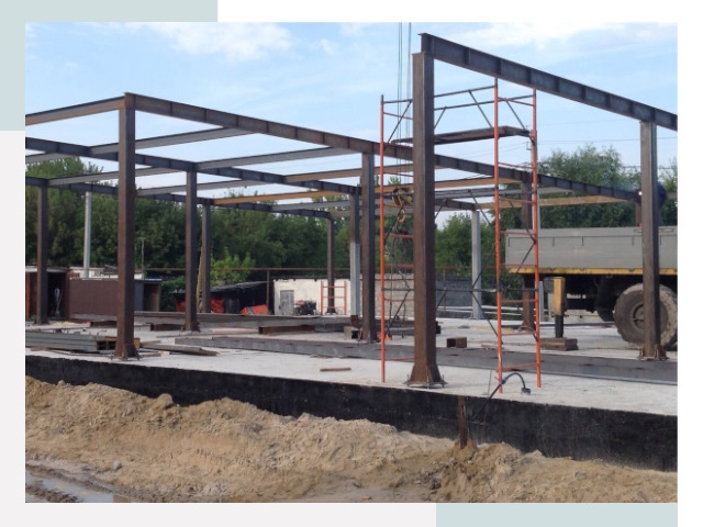 Фундамент для ангаров в Дальнегорске