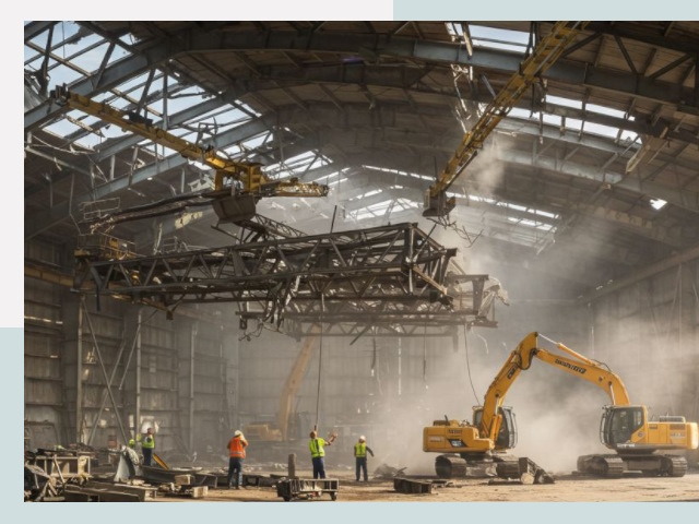 Демонтаж ангаров в Дальнегорске от 618 руб. за м²